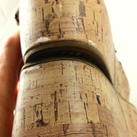 Life Stride Wyonna Low Profile Cork Wedge 3 Band Active Arch Black Womans 9.5. - Picture 5 of 16